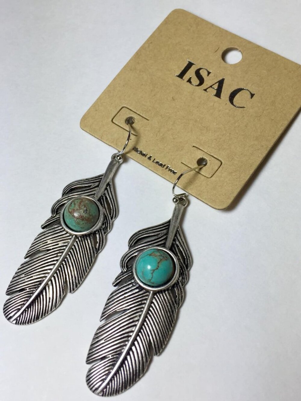 Natural Turquoise Hook Earrings